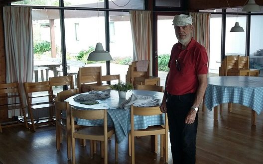 Arne at the first cohousing development in Denmark