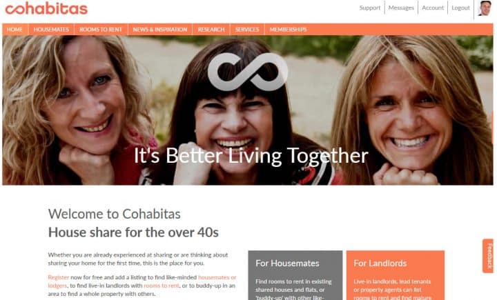 How is Cohabitas different to Spareroom?