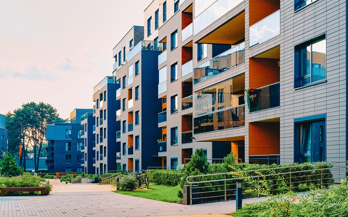 Modern development of apartments