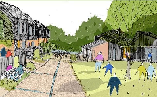 Hazelmead Co Housing In Bridport Panorama