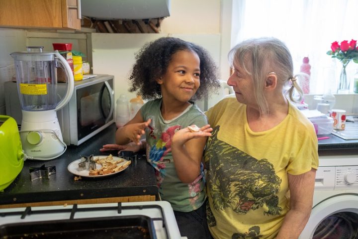 Older Woman And Grandchild