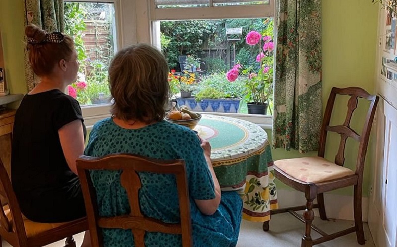 Rose And Current Lodger Looking Out To The Garden