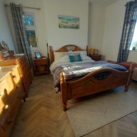 Sunny room with large double bed